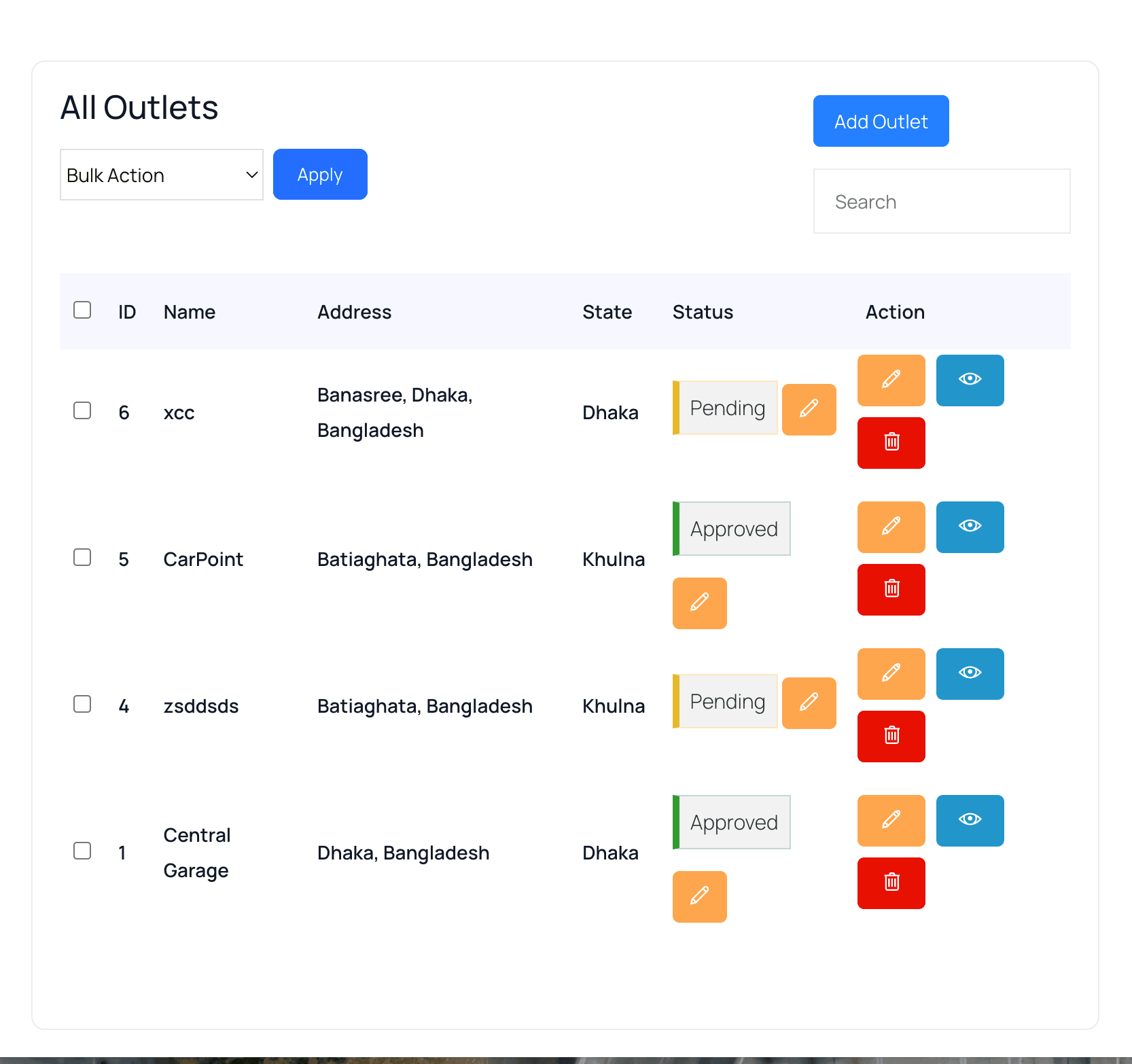 Branch and Location Management