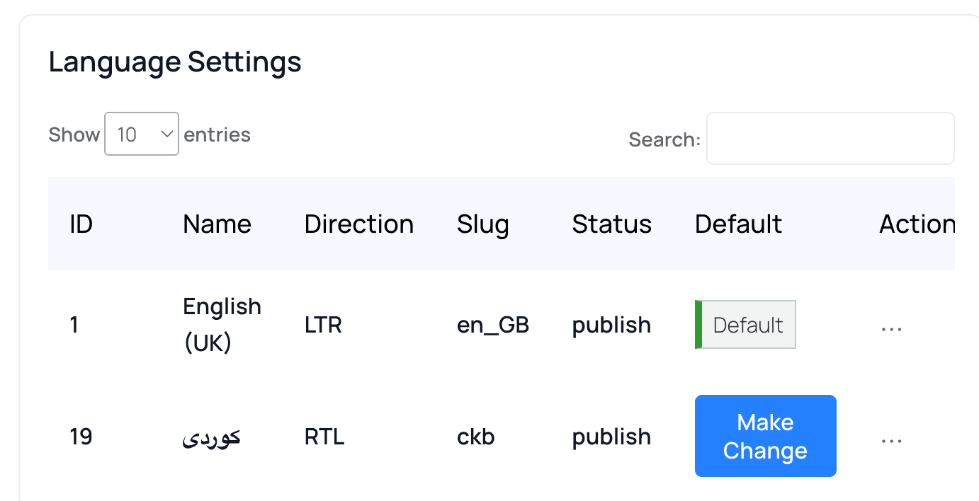 Multi-Language Support