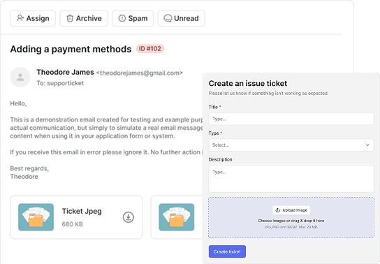 Full Ticketing System Built In