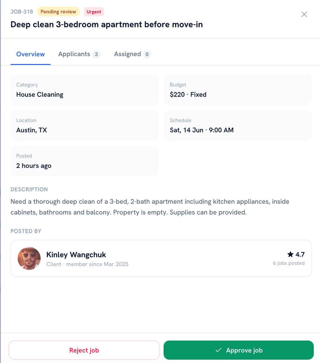Job Posting and Hiring Flow