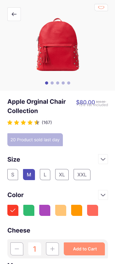 SafeCart Customer App — second screen