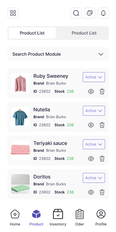 SafeCart Vendor App — second screen