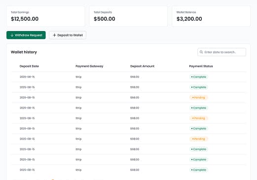 Balance wallet for freelancers and clients in Xilancer