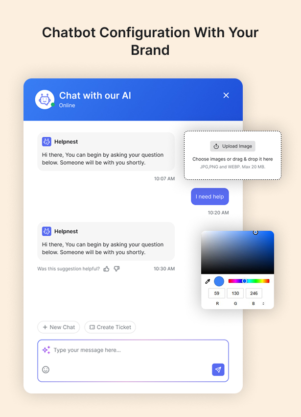 Helpnest - Ai Powered Chatbot And Support Ticketing System Saas