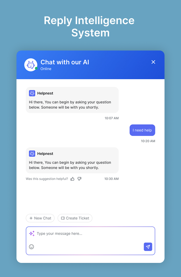 Helpnest - Ai Powered Chatbot And Support Ticketing System Saas