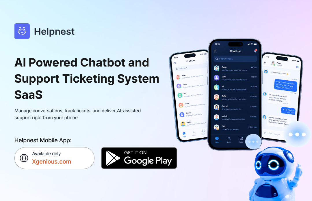 Helpnest - Ai Powered Chatbot And Support Ticketing System Saas - 2
