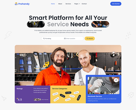 Prohandy — on-demand home service platform