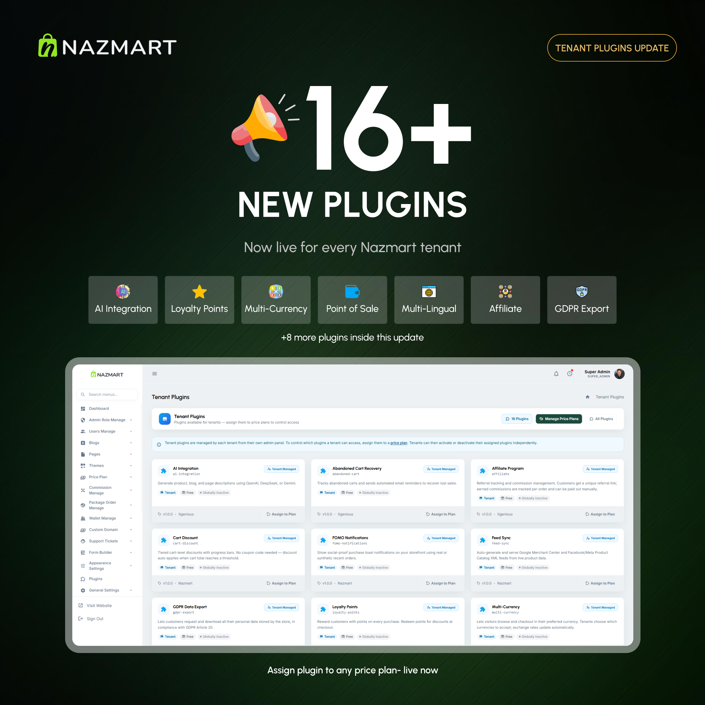 Nazmart – Multi-Tenancy eCommerce Platform (SAAS)