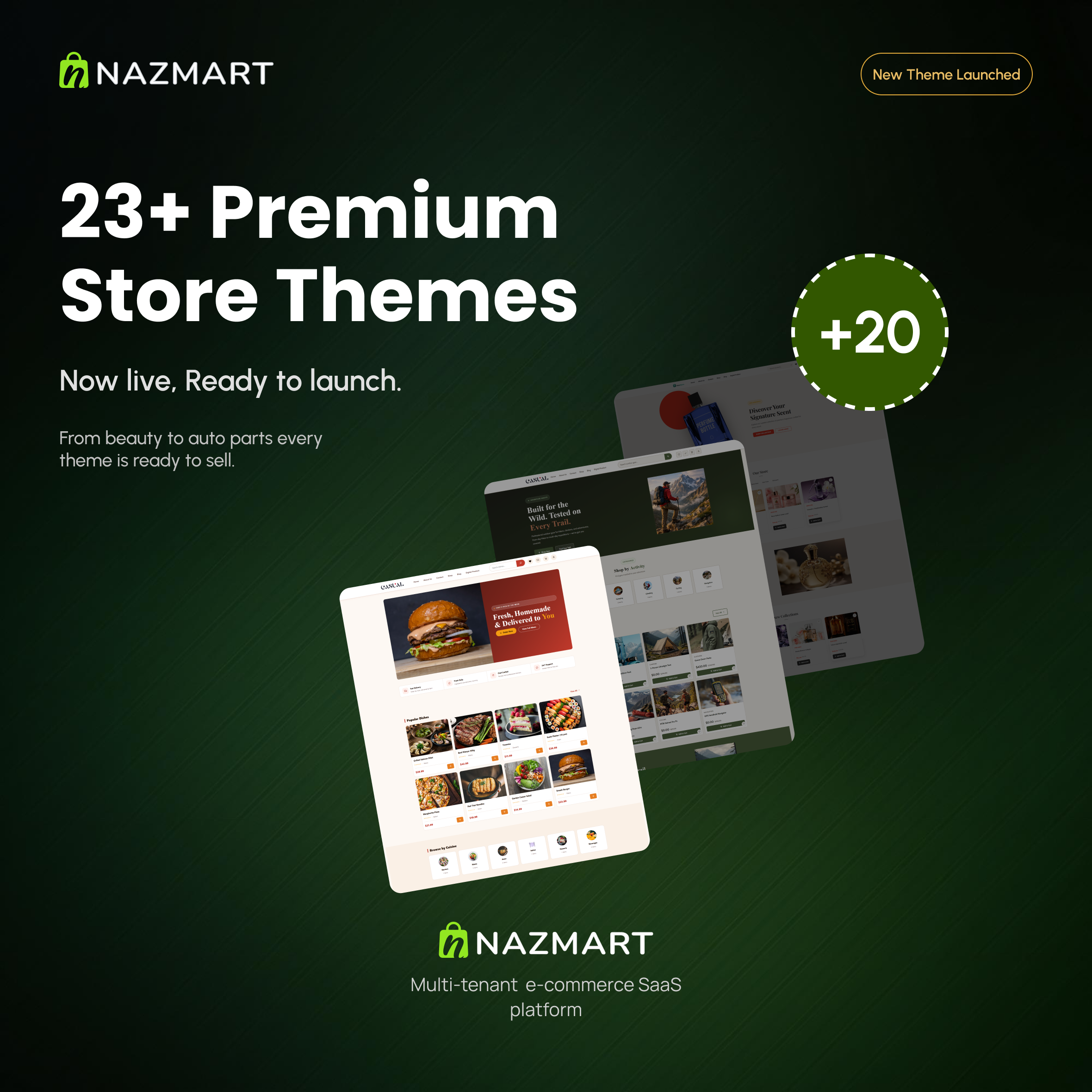 Nazmart – Multi-Tenancy eCommerce Platform (SAAS)