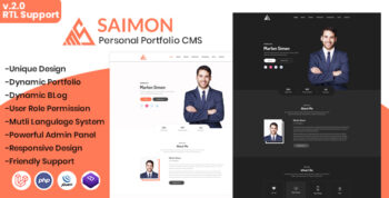 Saimon – Portfolio/CV/Resume CMS