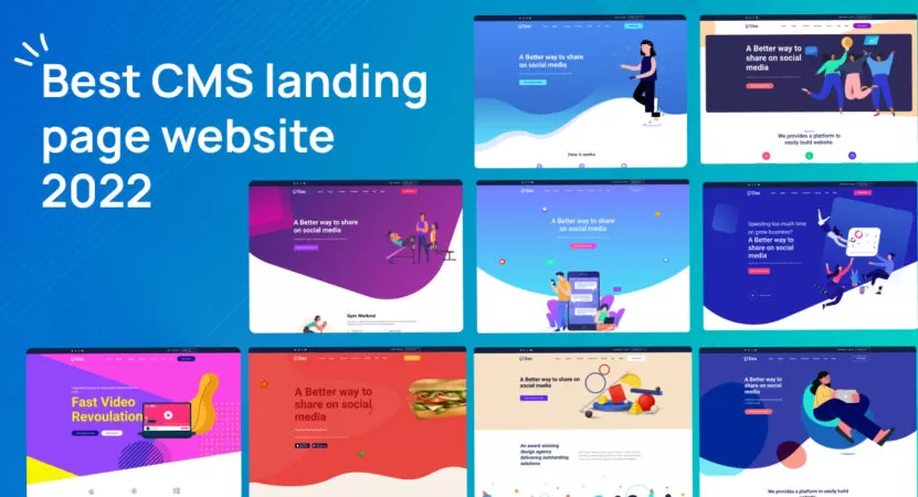 Best CMS landing page website 2022 | Build your own Multipurpose landing page CMS website
