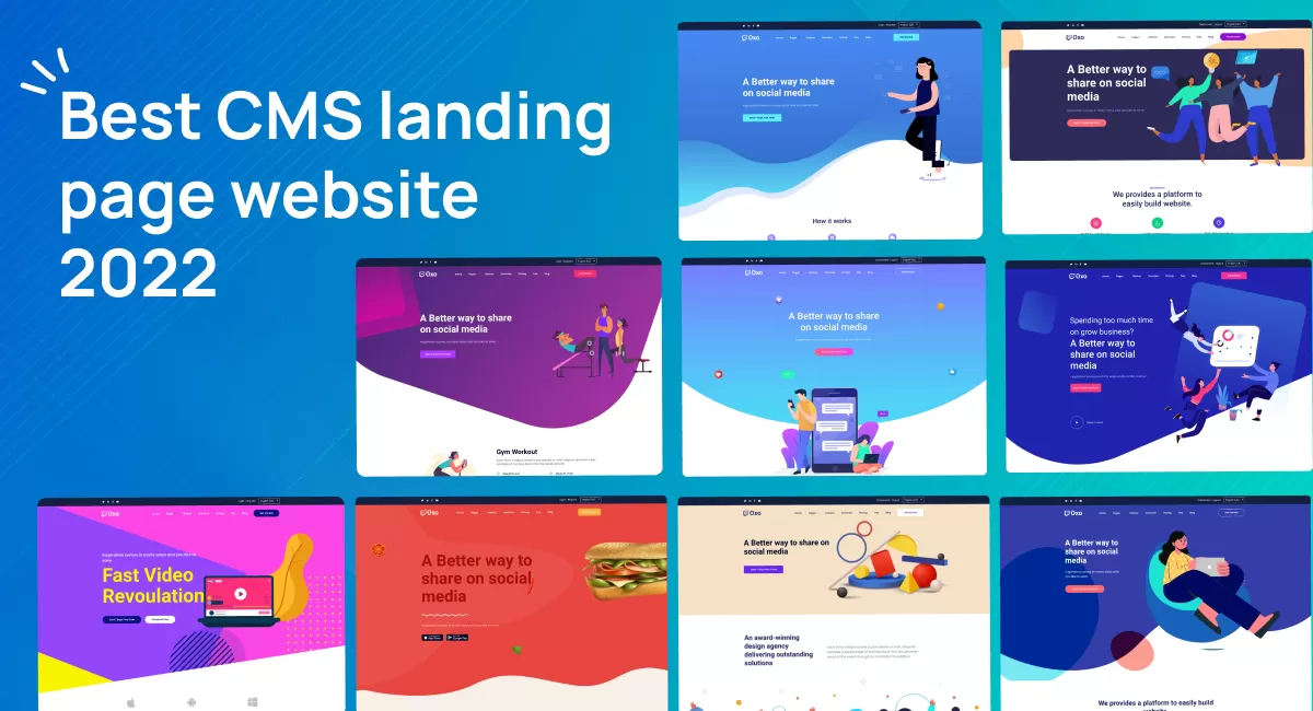 Best CMS landing page website 2023