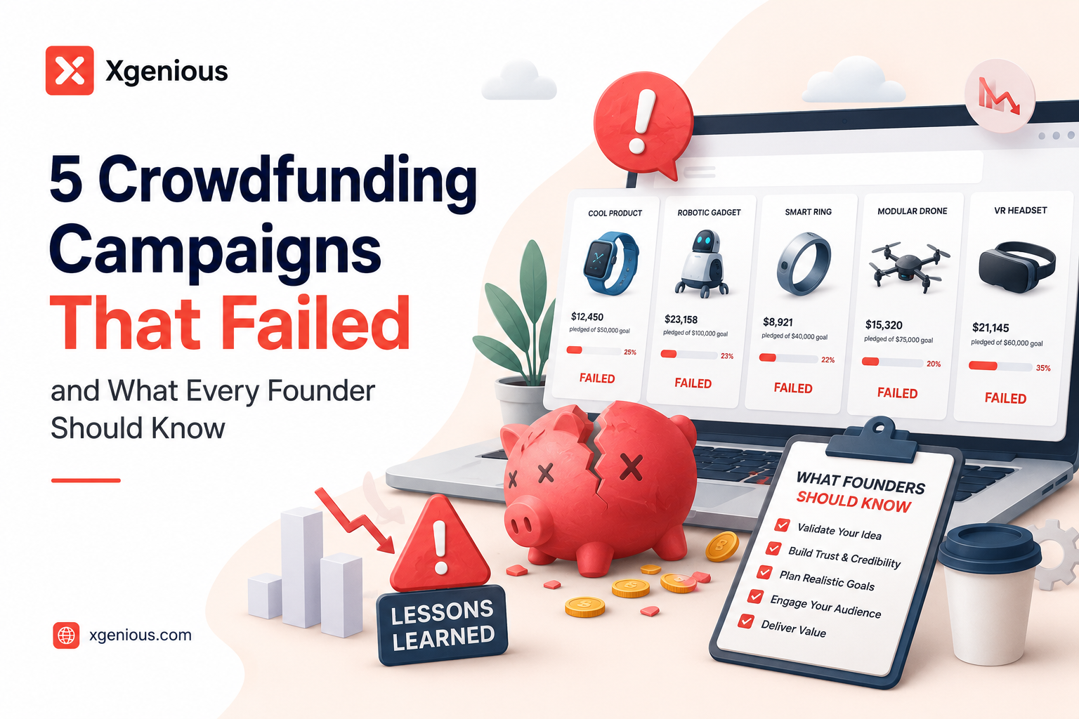 5 crowdfunding campaigns that failed and what every founder should know