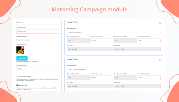 Product Mega Menu 16 product campaign