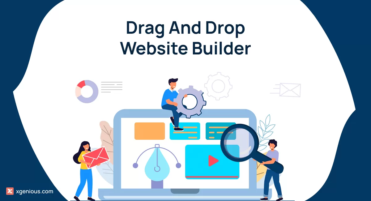 Drag and drop website builder