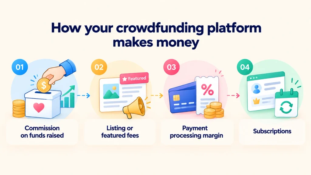 How a crowdfunding platform makes money