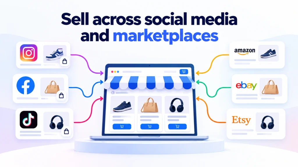 An ecommerce website is the hub for every sales channel
