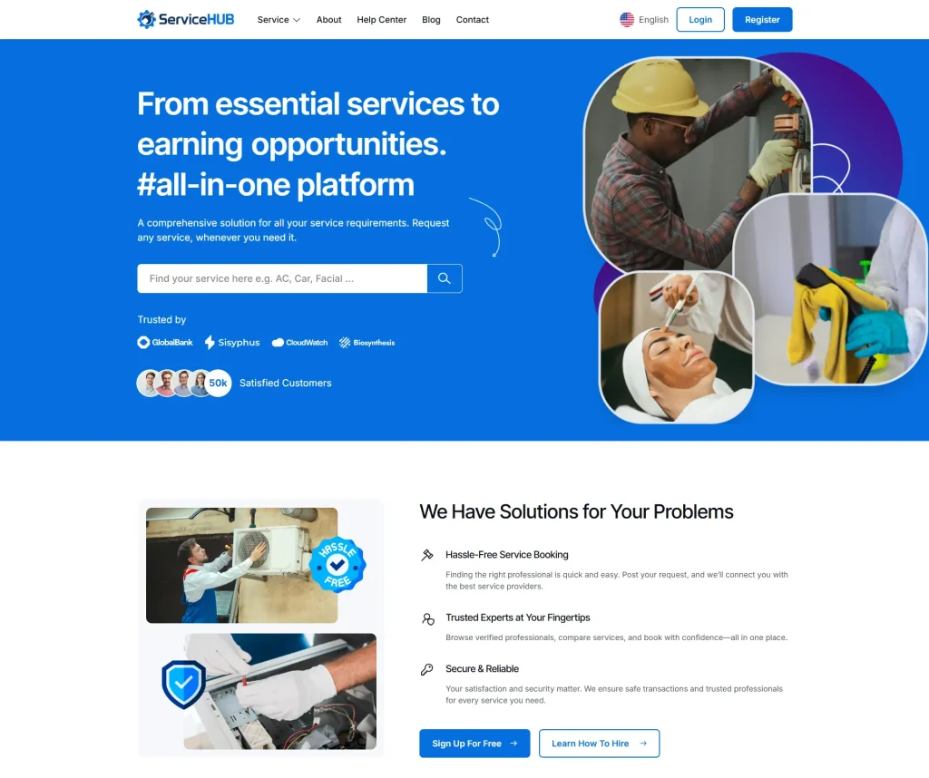 ServiceHub – On-Demand Service Provider Marketplace