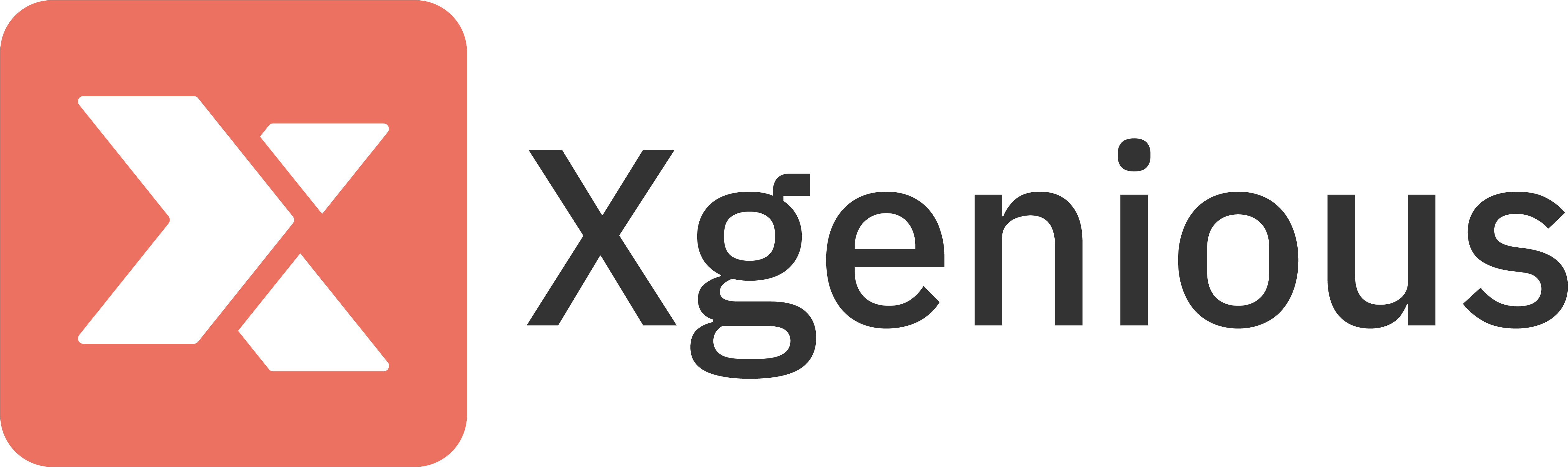 Xgenious logo black text