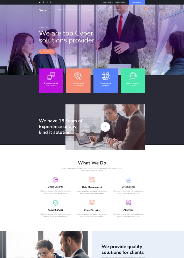 Nexelit Home 01 homepage demo