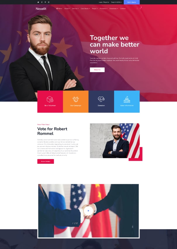 Nexelit Home 11 homepage demo