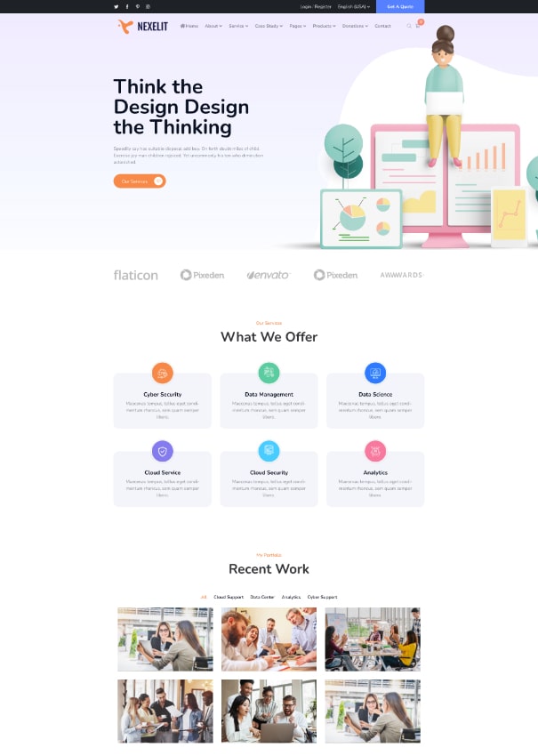 Nexelit Home 14 homepage demo