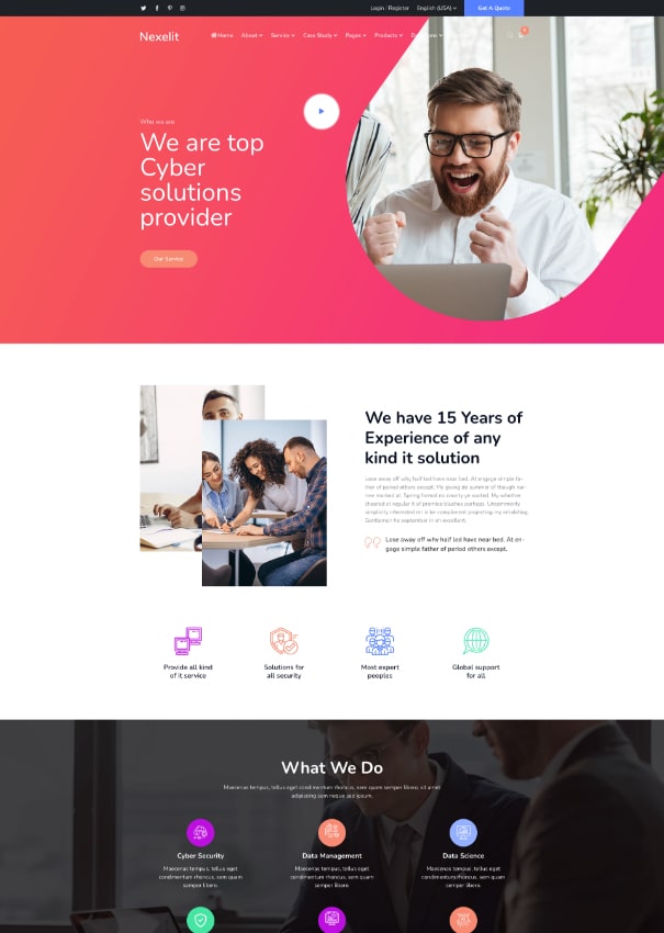 Nexelit Home 03 homepage demo