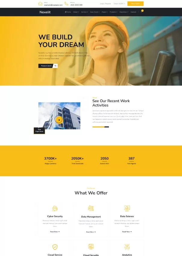 Nexelit Home 09 homepage demo