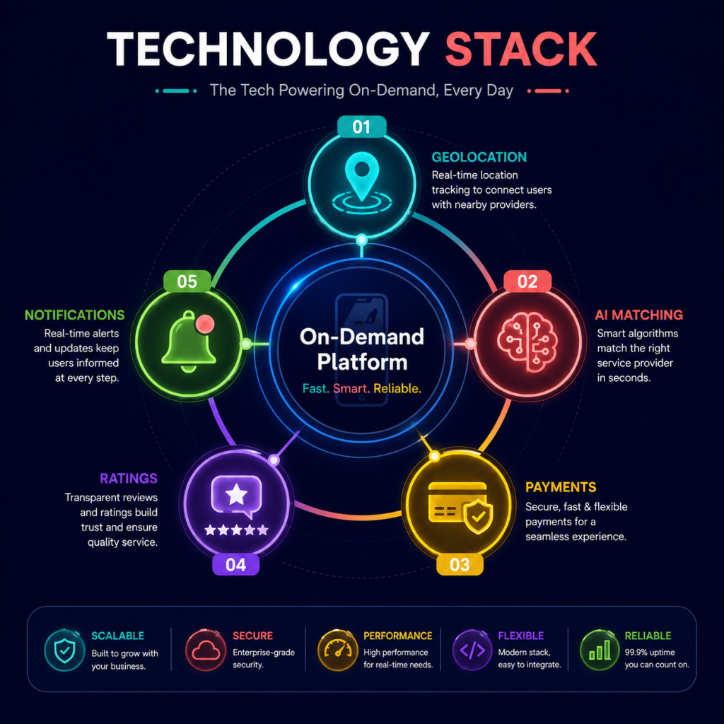 technology layers that power a successful on-demand service platform