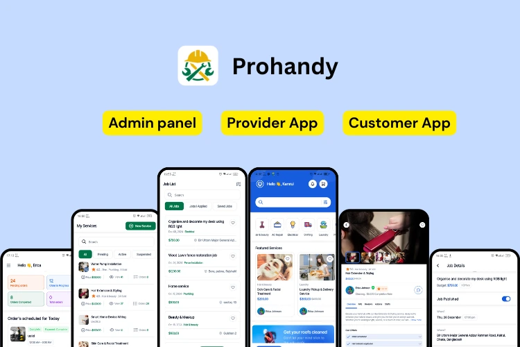Prohandy - On-Demand Handyman & Home Service Provider Marketplace Platform
