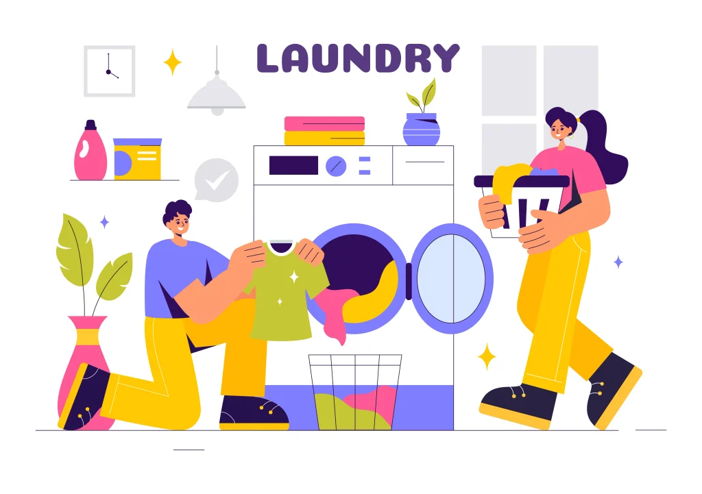 On-demand laundry and dry cleaning service with doorstep pickup and delivery