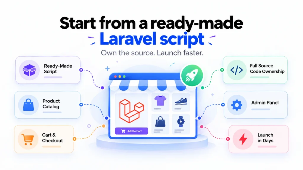 Two ways to build a Laravel ecommerce store