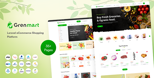 Organic & Grocery Laravel eCommerce