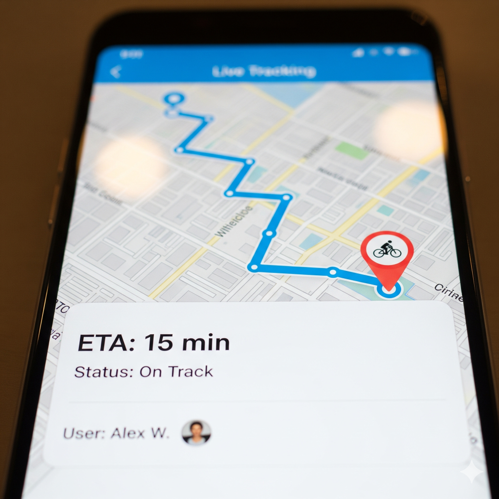 Real-time tracking systems service platforms mobile view