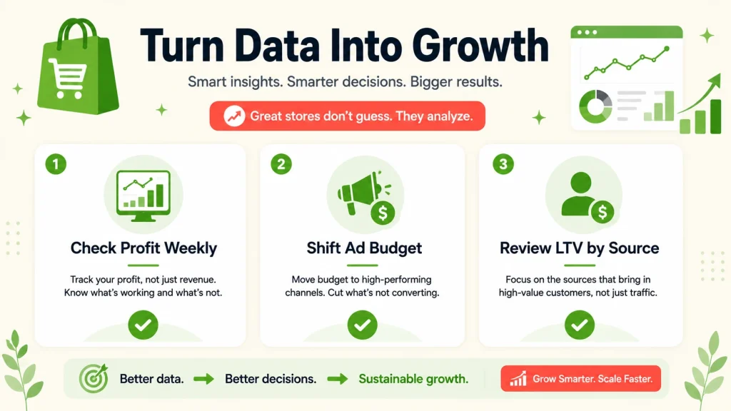 Getting more value from Shopify analytics apps with weekly habits