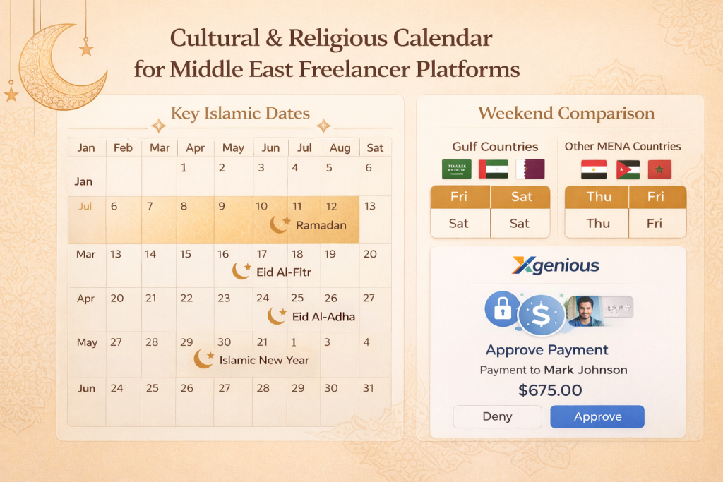 Middle East freelancer marketplace cultural religious considerations Ramadan calendar
