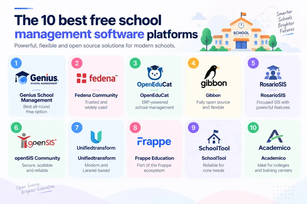 The 10 best free school management software platforms compared