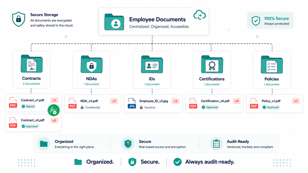 Image 6: document management inside free HR software for small business