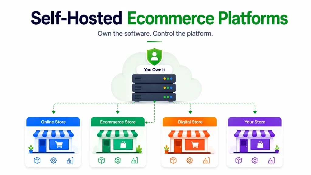 Self-hosted SaaS ecommerce platform options you can own