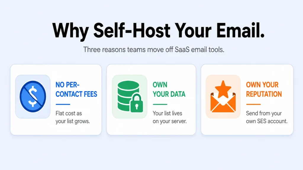 Why choose self-hosted email marketing software over SaaS