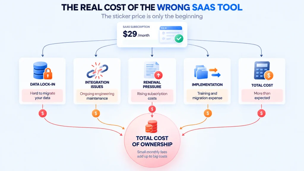 Critical tech specs to verify on the SaaS tool selection checklist