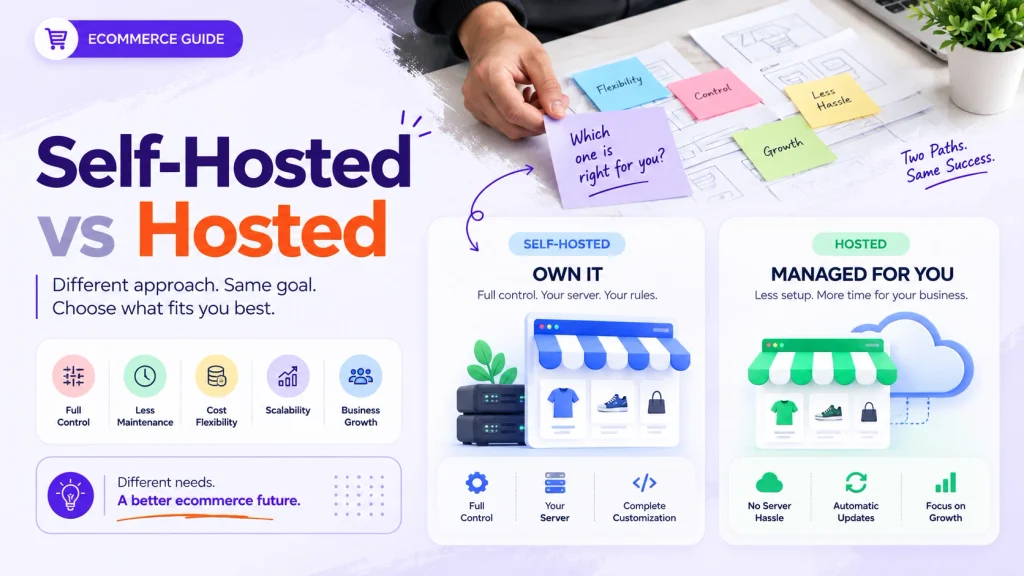 Self-hosted versus hosted WooCommerce alternatives